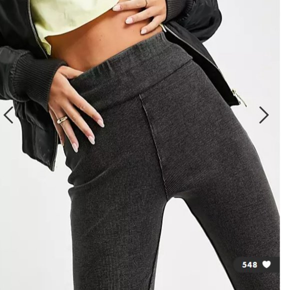 NEW! Rib legging in washed black - Picture 3 of 4